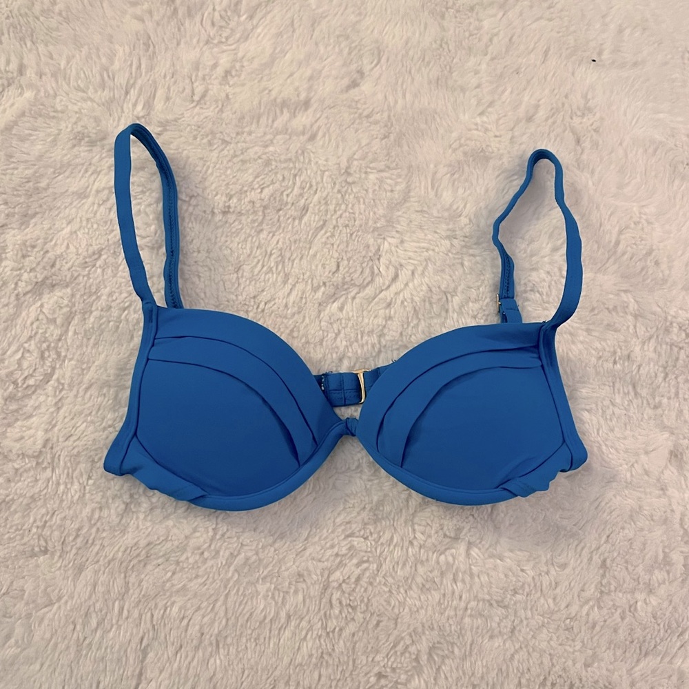 La Blanca Blue Bikini Top